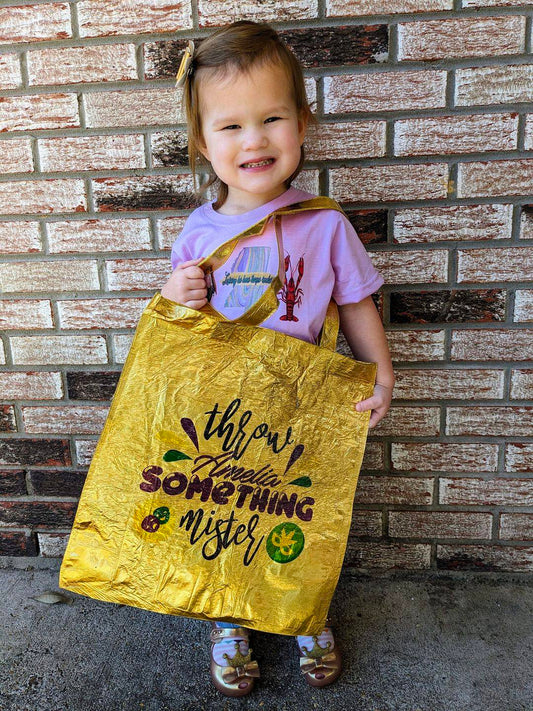 Personalized Mardi Gras Tote