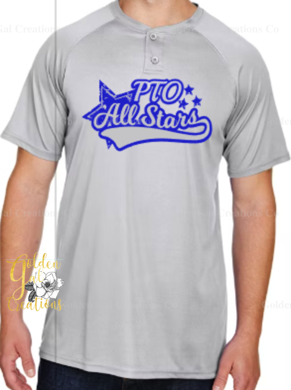 Custom Button Baseball Jersey Shirt