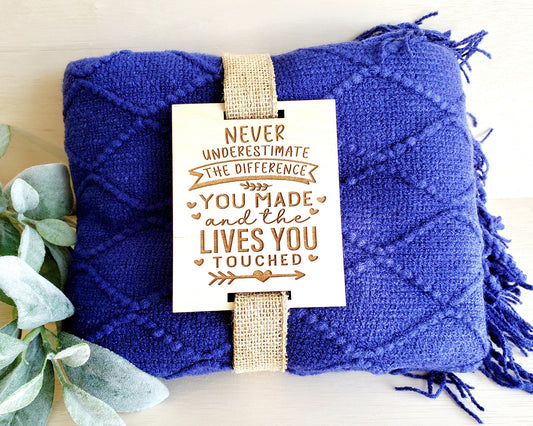 Teacher or Nurse appreciation Blanket