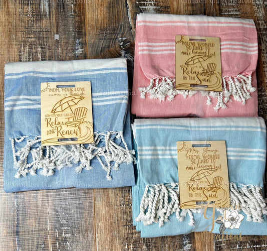 🏖️ Teacher and Mom Beach Blanket Gifts 🏖️