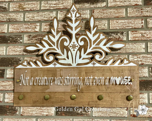 Not a creature was stirring, not even a mouse. Magical Inspired Stocking Hanger