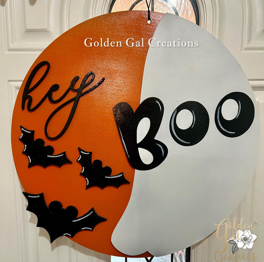 Hey Boo Mickey Bats Door Hanger & Boo To You Door Hanger