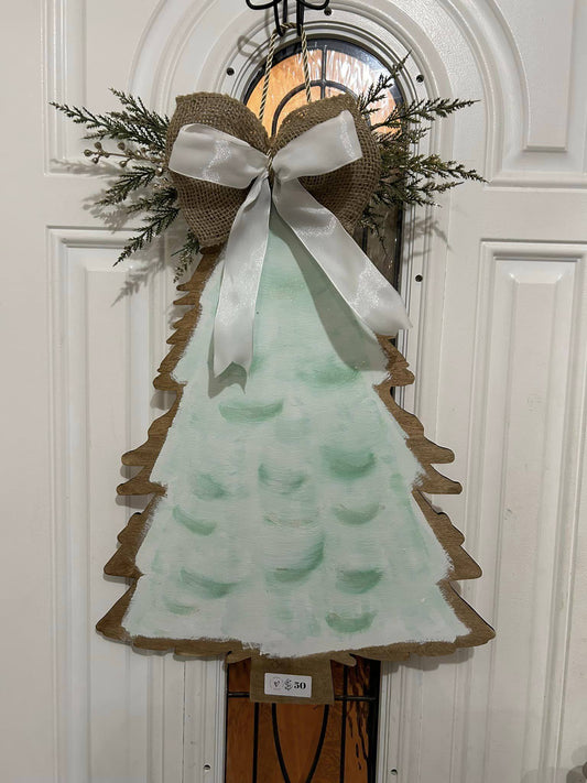 Minimalist Christmas Tree Door Hangeer