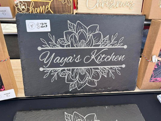 Slate Tray - Customizable - Other Design available