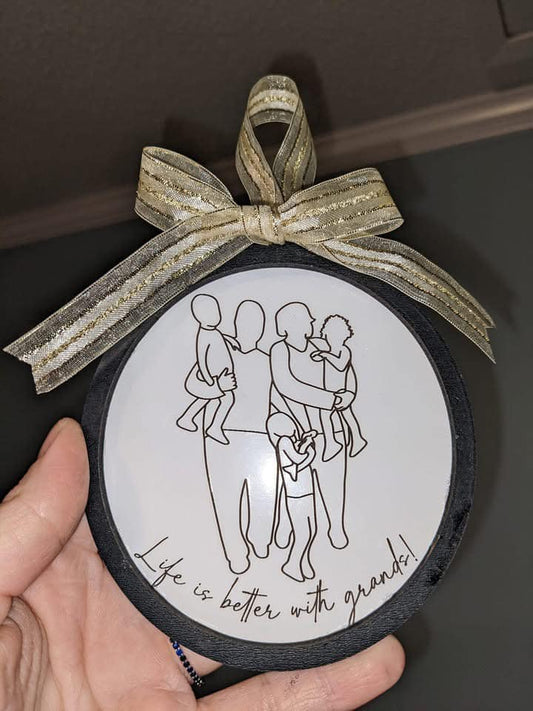 Custom Line Art- Frames AND Ornaments