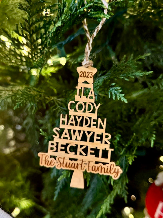 Family Tree Ornament - Perfect for Christmas