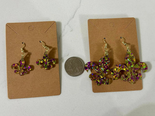 Mardi Gras Earrings
