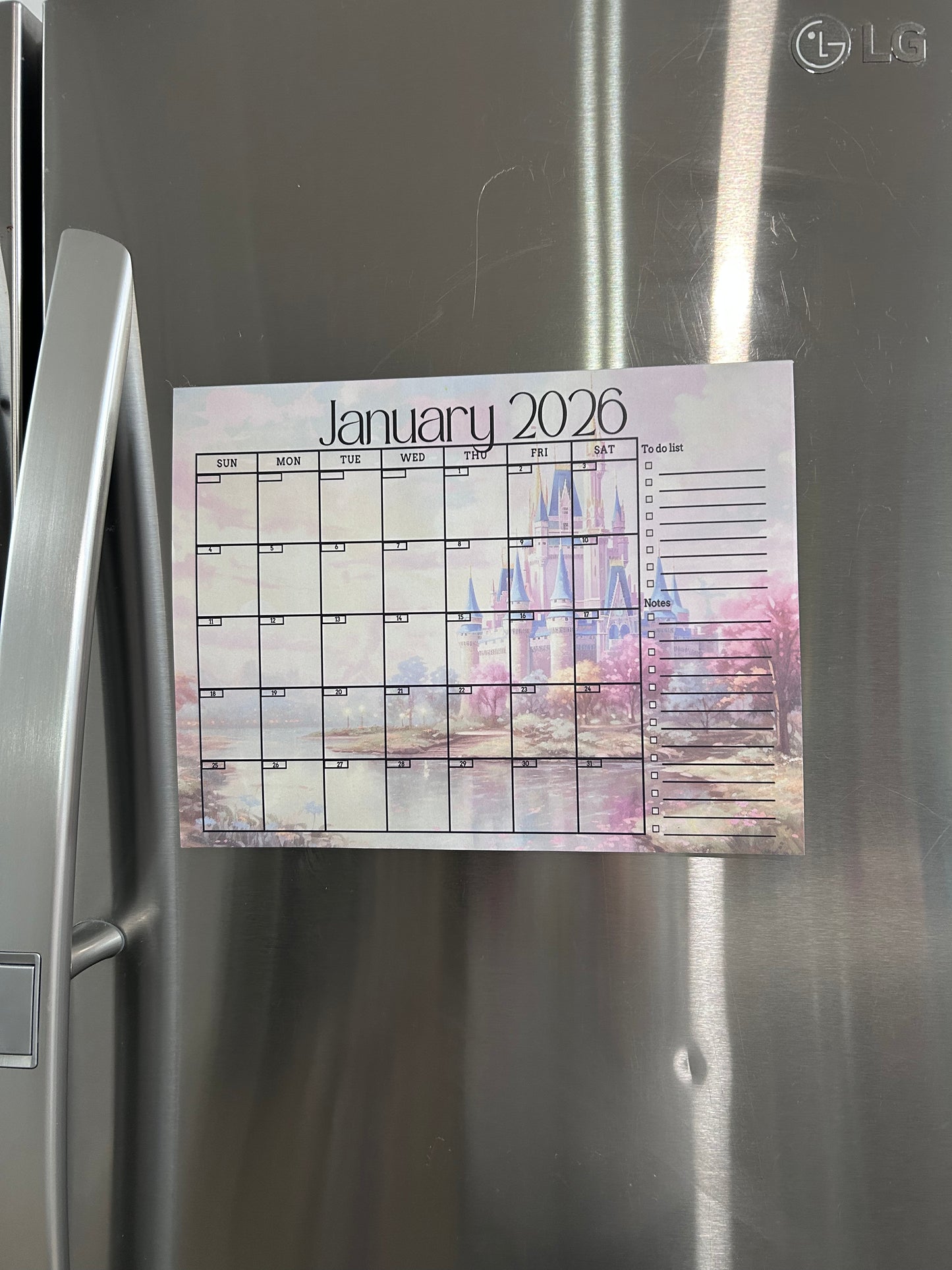 2026 Calendar (Desk or Fridge)