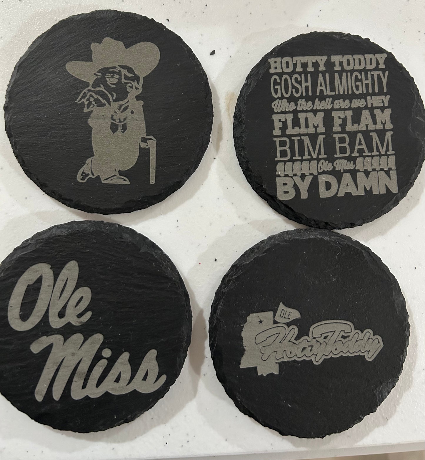 Slate Coaster Sets - 5 Options Available