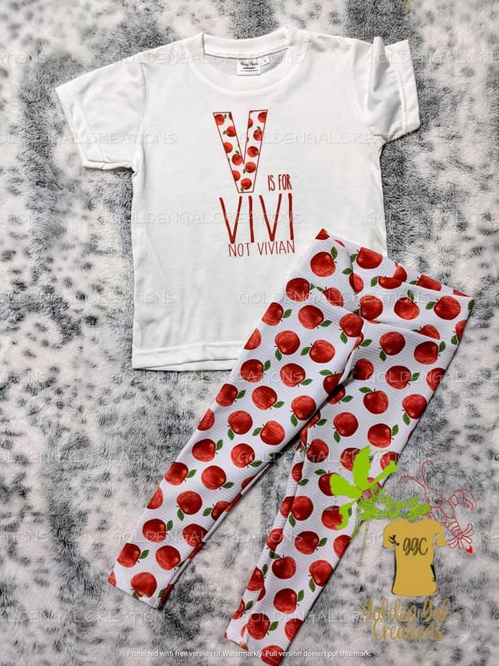 2t apple leggings