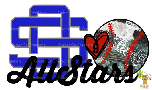 Custom All Stars leopard baseball Shirt