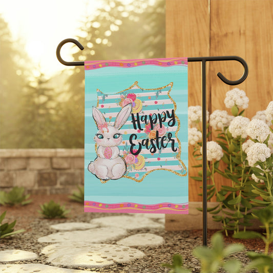 Easter Garden Flag Happy Easter Garden Decor Easter Bunny Outdoor Decor Flag