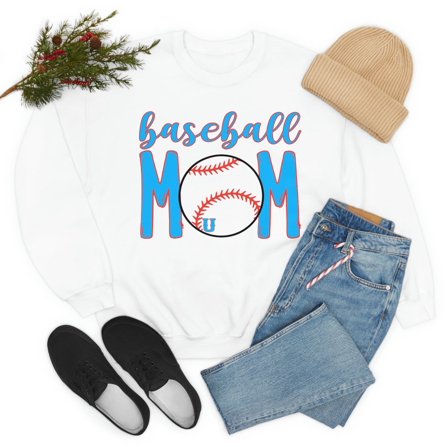 Underclassmen Baseball Mom Crewneck Sweatshirt