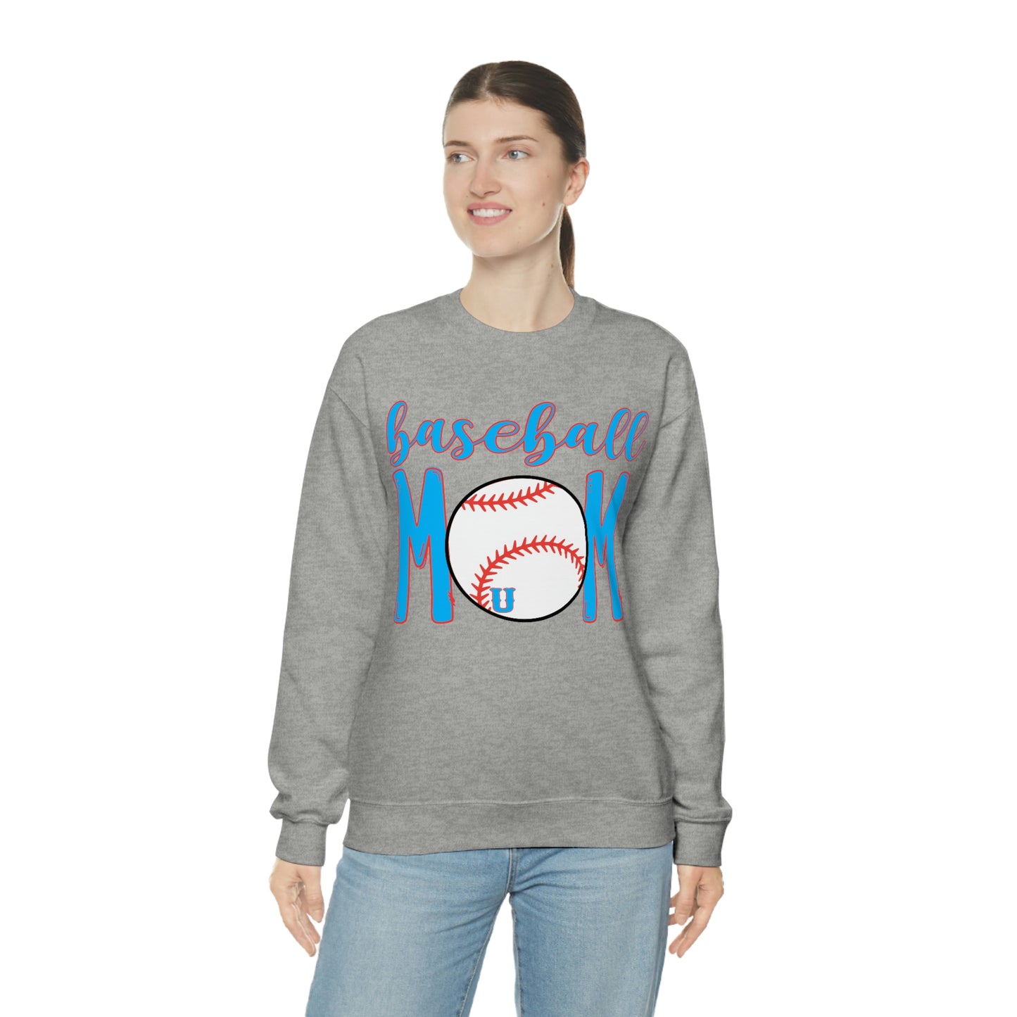 Underclassmen Baseball Mom Crewneck Sweatshirt