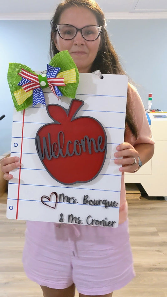 Interchangeable Teacher Door Hanger