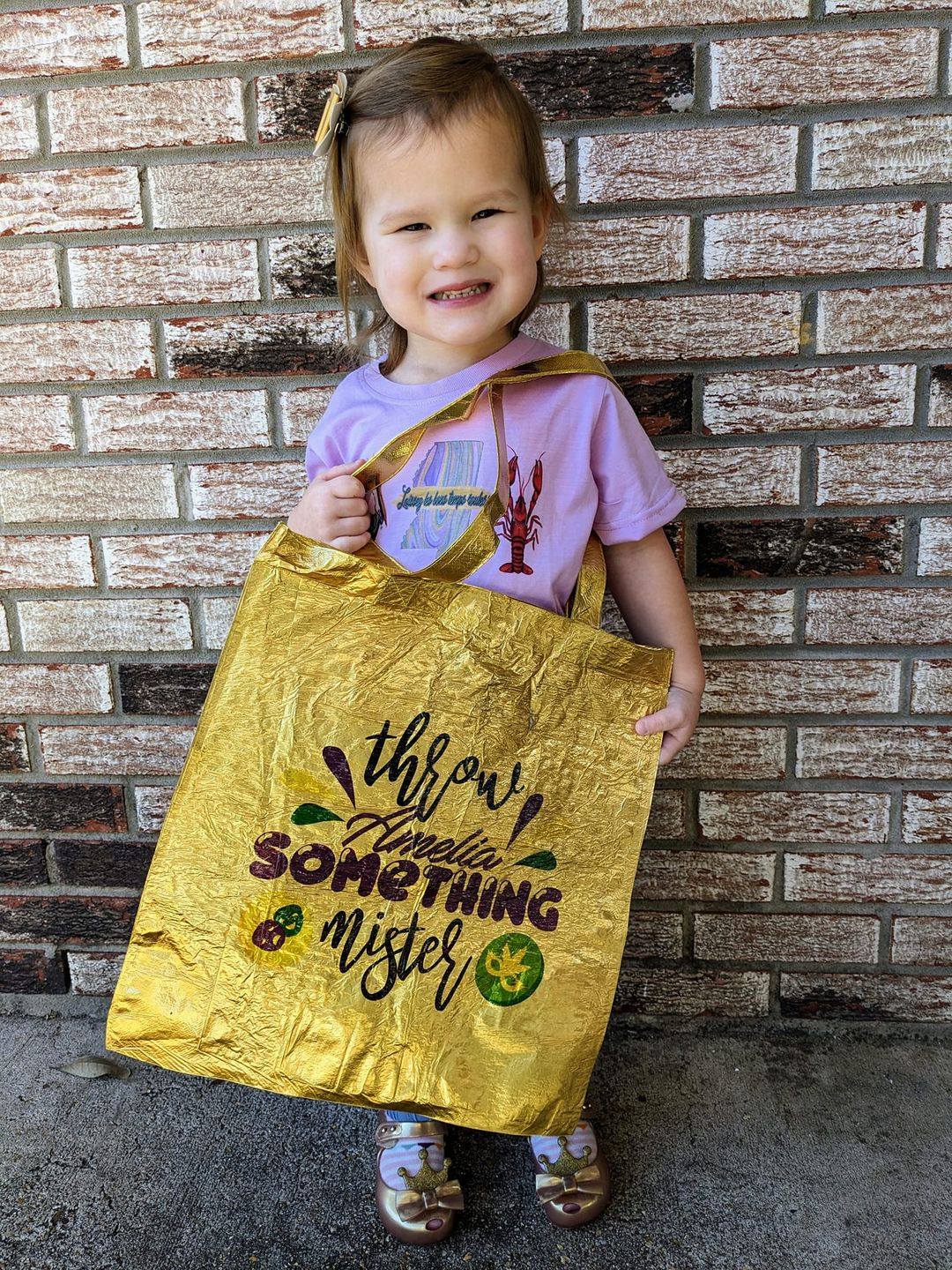 Personalized Mardi Gras Tote