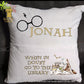 Personalized Pillowcase with Book Pocket - Magical Designs for Little Readers- Gifts for children