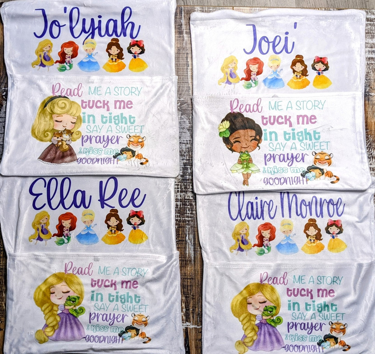 Personalized Pillowcase with Book Pocket - Magical Designs for Little Readers- Gifts for children