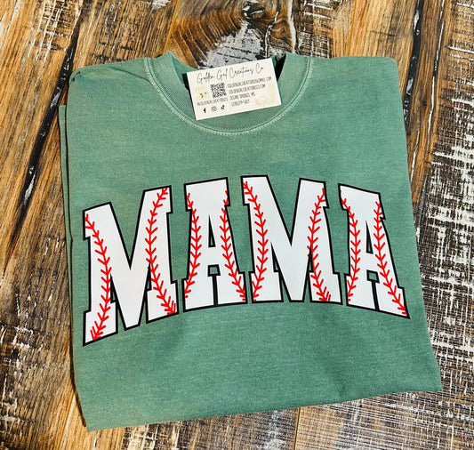 Mama or personalized name baseball shirt