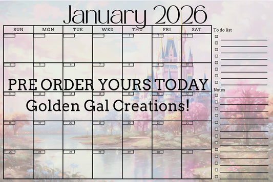 PREORDER- 2026 Calendar (Desk or Fridge)