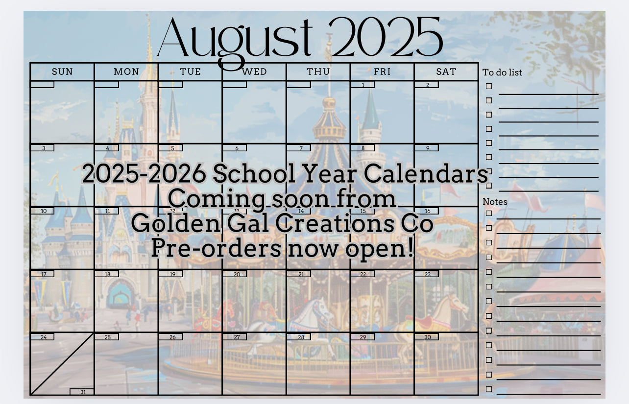 PREORDER Magical Tear Away Desk 2025-2026 School Year Calendar, Disney Print, Disney Calendar, school Calendar, teacher calendar, Disney Planner