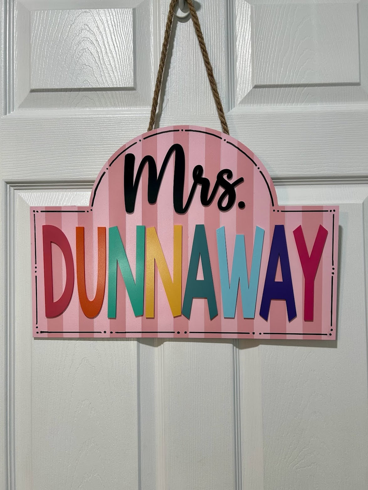 Custom Arch Door Hanger, Custom Classroom Door Hanger, Custom Doctor's Office Door Hanger