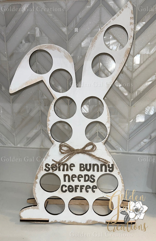 Every bunny needs Coffee, Every Bunny Loves Coffee, Kcup Pod Holder  | keurig Pod Holder | Coffee Pod Holder