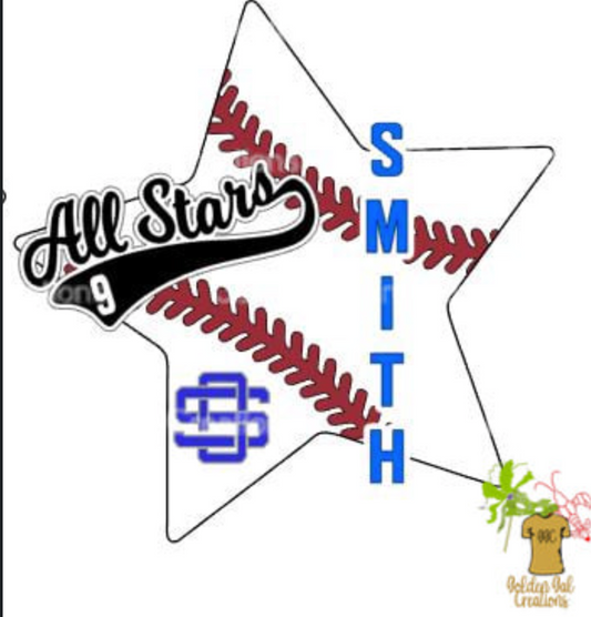 Custom All Stars baseball Shirt