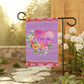 Personalized Family Name Valentine's Day Garden Flag