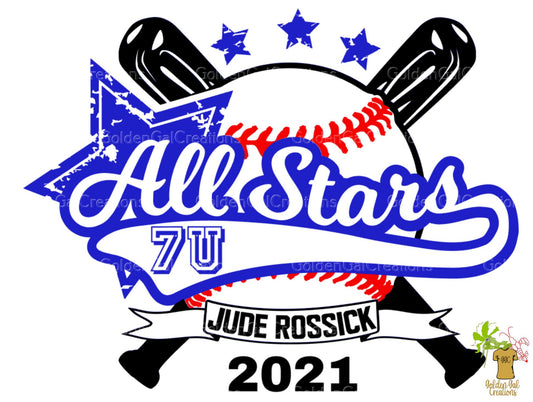 Custom All Stars baseball Shirt