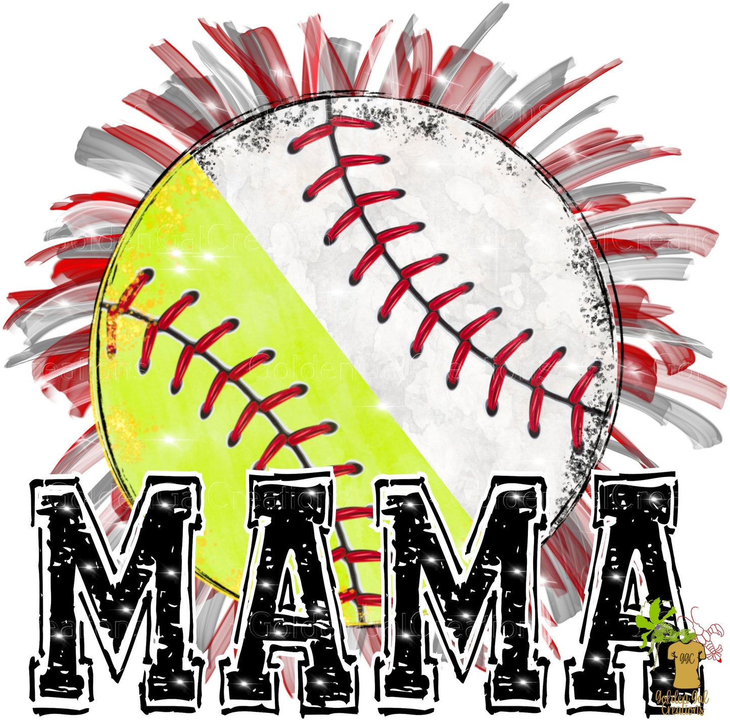 Baseball Mom Shirt (lots of design options)