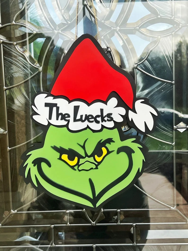 Grinch Door Hanger