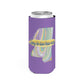Personalized Mississippi Mardi Gras Krewe slim can koozie cooler