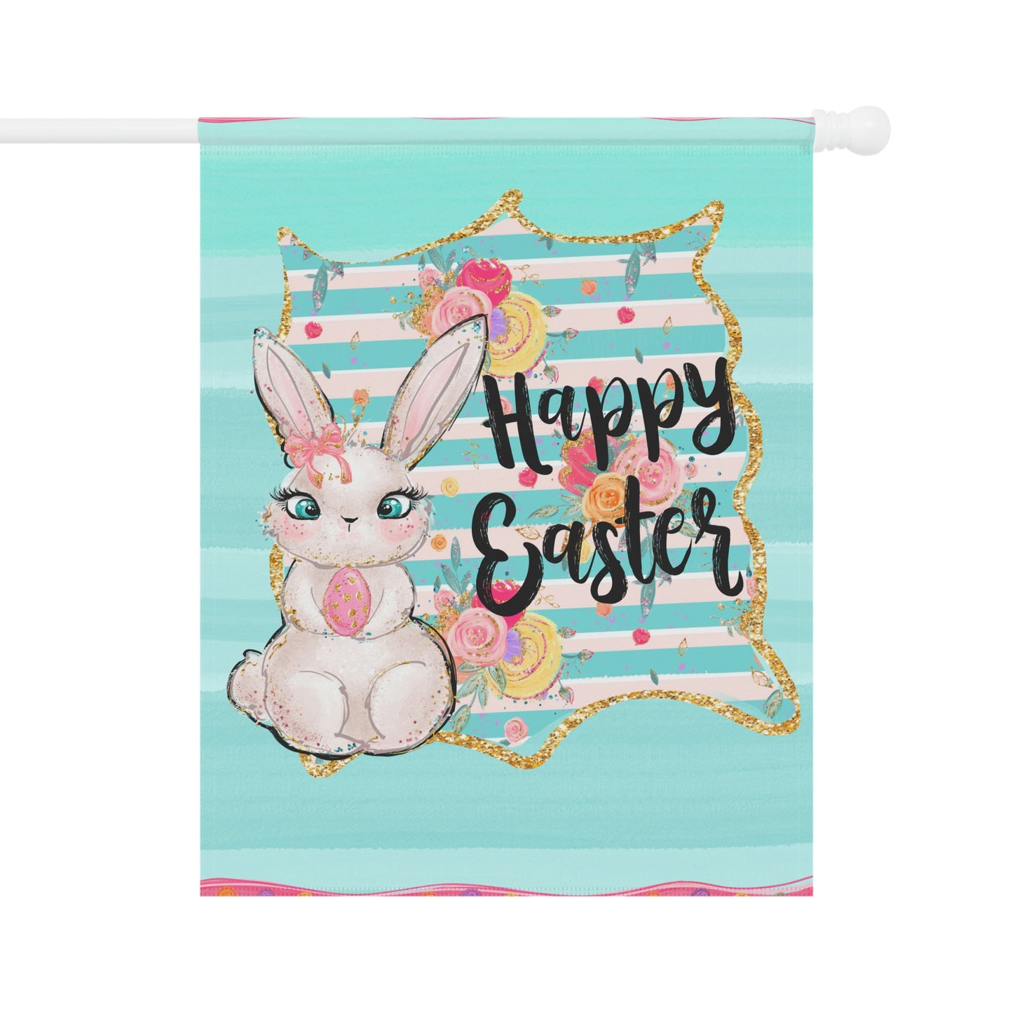 Easter Garden Flag Happy Easter Garden Decor Easter Bunny Outdoor Decor Flag