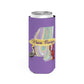 Personalized Mississippi Mardi Gras Krewe slim can koozie cooler
