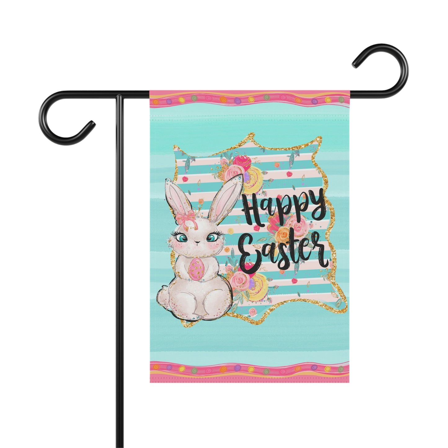 Easter Garden Flag Happy Easter Garden Decor Easter Bunny Outdoor Decor Flag