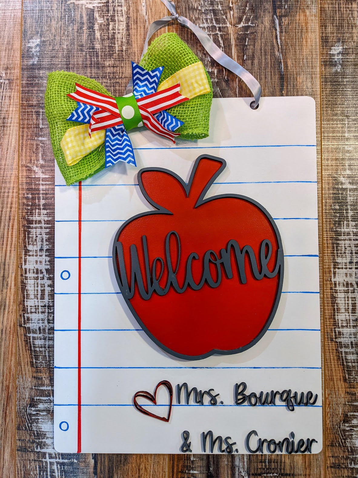 Interchangeable Teacher Door Hanger