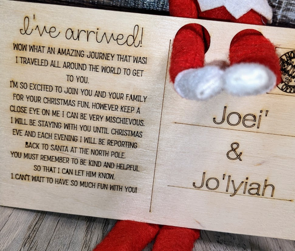 Custom Elf Postcard