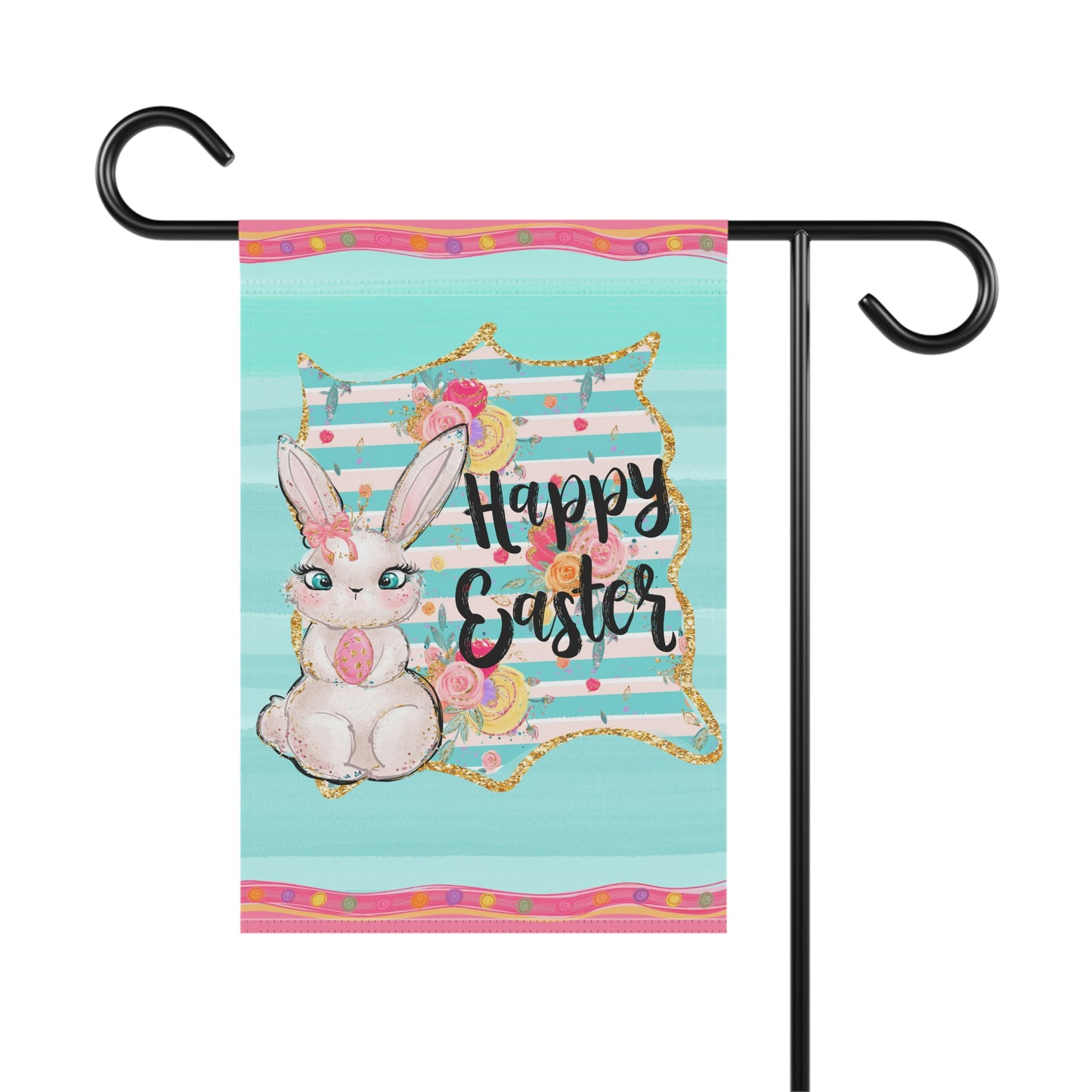Easter Garden Flag Happy Easter Garden Decor Easter Bunny Outdoor Decor Flag