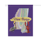 Personalized Family Name Mardi Gras Garden Flag Krewe Name