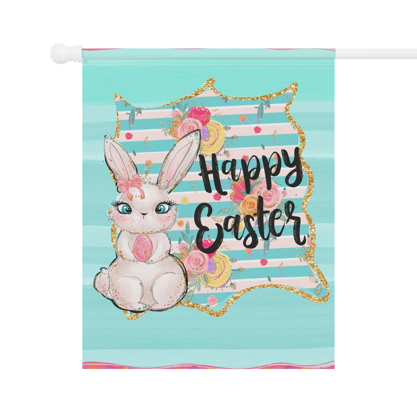 Easter Garden Flag Happy Easter Garden Decor Easter Bunny Outdoor Decor Flag