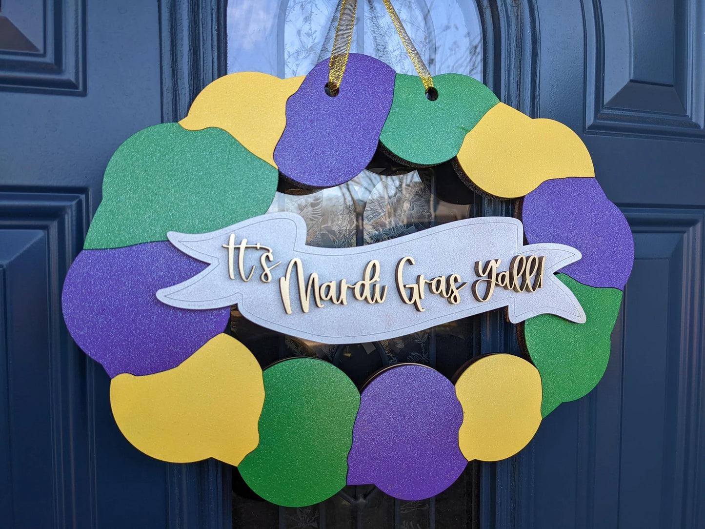 It's Mardi Gras Y'all Door Hanger